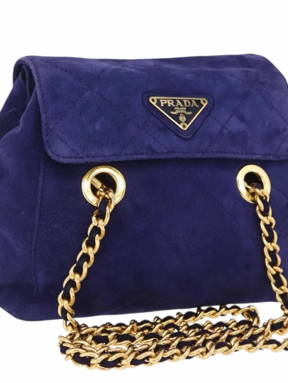 Prada Suede Chain Bag